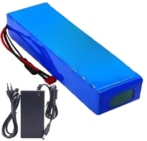 Batterie Li-Ion 36 V 10 Ah 10S2P Pour Vélos Électriques Avec Chargeur Et Protection BMS Intégrée, Compatible Avec Draisiennes, Vélos Électriques, Scooters Et Tricycles. 36V 10Ah,T