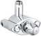 GROHE Grohtherm XL Thermostat-Batterie (Wandmontage, Erleichterung der thermischen Desinfektion, eingebaute Rückflussverhinderer und Schmutzfangsiebe), chrom, 35085000