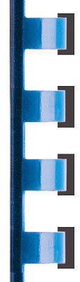 LGI 100 Plastikbinderücken 21-Ringe - 8mm - blau
