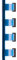 LGI 100 Plastikbinderücken 21-Ringe - 8mm - blau