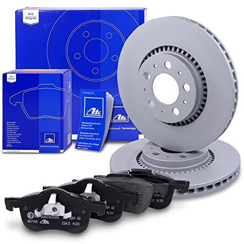 ATE Bremsenset Vorderachse inkl. Bremsscheiben vorne Ø 305 mm belüftet und Bremsbeläge vorne Kompatibel mit VOLVO S60 1 (384), S80 1 (184), V70 2 (285), XC70 1 Cross Country (295)