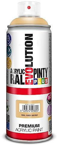 PINTYPLUS EVOLUTION 543 Pintura spray Acrílica Brillo 520cc Beige Ral 1001, Estándar