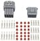 WMYCONGCONG Waterproof Electrical Wire Cable 12 Pin Way Connector Plug, Fits 2.2mm Terminals Wire(10 Kit)