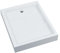 Receveur de douche AQUABAD NORMA, dimensions 80x100 cm rectangulaire pour douche, bac de douche, 5 pieds intégrés, siphon Domoplex, acrylique sanitaire blanc