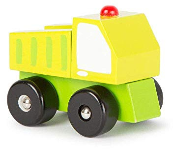 Small Foot 11141 Spielfahrzeug LKW aus Holz, FSC 100%-Zertifiziert, in kindgerechter Form Spielzeug, Mehrfarbig