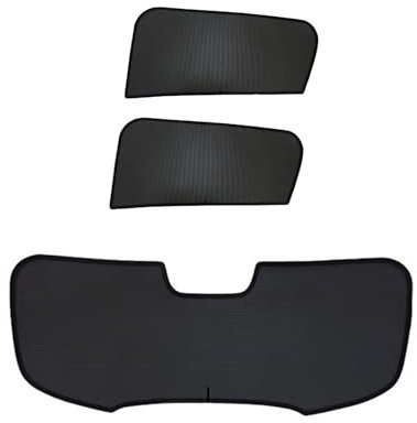 Sonniboy Sonnenschutz für Dacia Sandero II Typ SD 5-Türer 2013-2020, Schwarz, Autosonnenschutz, Heckscheibe & Seitenfenster, Inkl. Tasche