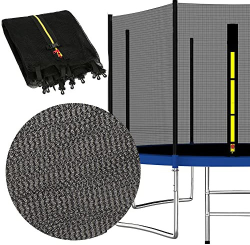 SPRINGOS Außennetz für Trampoline m. 10 Pfosten, Trampoline Durchmesser 460 cm (15ft), Höhe: 190 cm, Sicherheitsnetz, Fallschutznetz, Ersatznetz, Zubehör