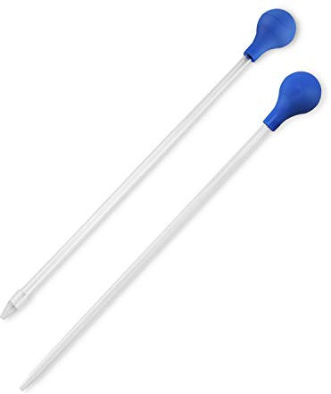 LUTER 2pcs Coral Feeder Long Acrylic Marine Fish Reef Feeding Tube Fish Feeder Long Pipette for Most Aquarium Organisms, Fishes and Corals Feeding