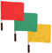 Sportwettbewerb Signalflagge, Sport Schiedsrichter Signal Handflag Kit mit Schwammgriff für Sport
