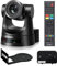 FoMaKo HDMI PTZ Kamera 30x Optischer Zoom KI-Auto-Tracking 1080P 60FPS, mit 3G-SDI, HDMI, USB3.0, LAN(PoE), für Gottesdienst, Videokonferenz, Bildung, YouTube OBS vMix Live Streaming, FMK30SDI Pro