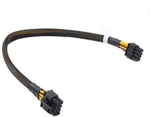 ZAHARA 8-poliges auf 8-poliges Stromkabel für Dell R730 NVIDIA K80 / M40 / M60 / P40 / P100 PCIE GPU