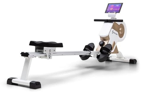 Capital Sports Rudergerät für Zuhause Klappbar, Sport Rudergerät mit Magnetwiderstand, Rowshaper für Krafttraining, Magnet-Rudermaschine für Zuhause, 150kg Belastbar, Alu-Gleitbahn, 8-Stufig