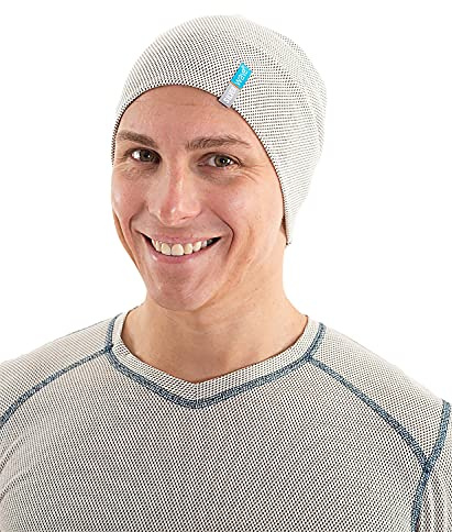 silver wave Silverwave Abschirmkleidung Long Beanie Mütze für Herren - beige