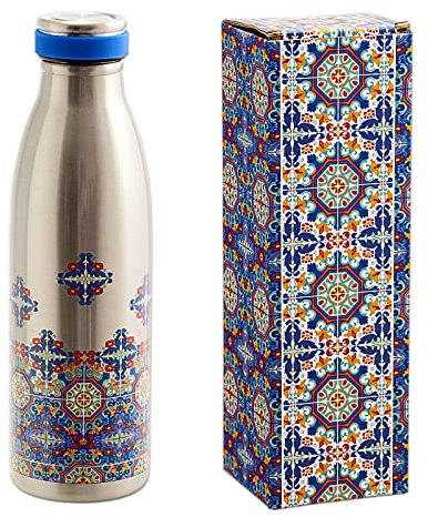 Thermosflasche aus Edelstahl Wiederverwendbare und Umweltfreundliche, 500 ml, Kollektion (Arabeske)