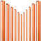Kupferrohr Stange | ∅ 15-28 mm | Wunschlänge wählbar | 0.25m - 2m lang >>> 0,25m lang Rohraußendurchmesser 15mm