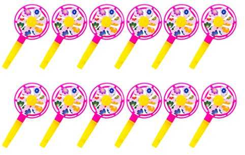 STOBOK 24st Pfeife Windmühle Party-Goodie-partyfüller Partykrachmacher Vogelpfeife Cartoon-Pfeife-Spielzeug Strumpffüller Musikinstrument Für Kinder Kleinkind Puzzle Abgeben Plastik