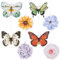 ANGOLIO 8Pcs Automobil Air Freshener Bunter Blumen Schmetterling, Auto Air Freshening Anhänger Parfüm, Deodorant für Rückspiegel Dekorativer Anhänger, Startseite Innenausstattung Aromatherapie
