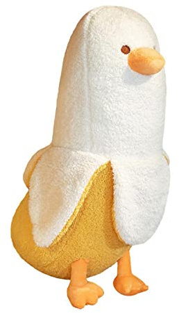 linlinfa Bananenente Plüschtier Cartoon Banane Ente Kuscheltier Plüsch Tier Stofftier Schlafkissen Wurfkissen Für Kinder, Baby, Mädchen, Jungen, Geburtstag Geschenk