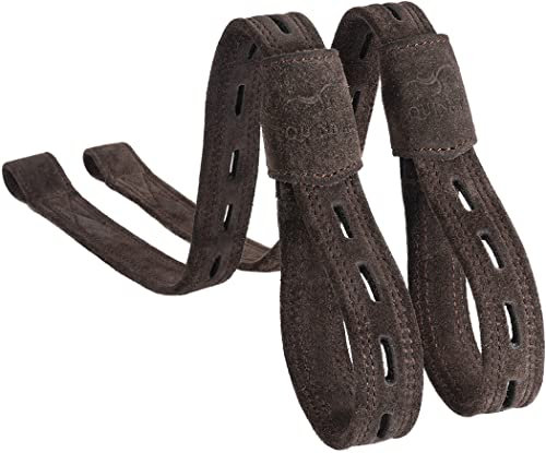 Equinate Slimline Mono Steigbügelriemen Columbia aus Wildleder Braun 70 cm