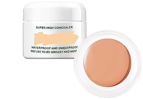 Perfect Concealer,Long lasting waterproof concealer,Waterproof Cream Concealer Contour Makeup,Concealer Acne Mark Moisturizing,for Tattoo Concealer or Corrects Dark Circles Red Marks Scars Eye Bags