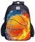 MATMO Fußball Rucksack für Jungen, Fußball Druck Rucksack Coole Fußball Muster Schultasche, Basketball Rucksack 23-17, One_Size, Cartoon, Einheitsgröße