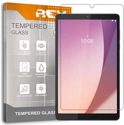 REY Protector de Pantalla para Lenovo Tab M8 Gen 4 8, Cristal Vidrio Templado Premium