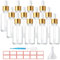 TUAKIMCE 12 x 30ml Dropper Bottle,Glass Dropper Bottle with Dropper Pipettes,Refillable Sample Dropper Bottles with Funnel and Label for Essential Oil Blending, Perfumery (Transparent)
