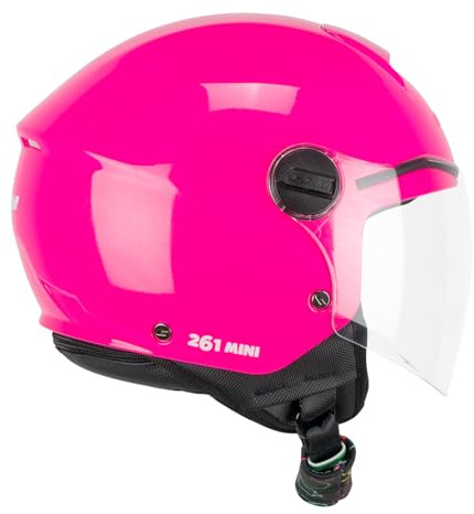 CGM Helm mit offenem Gesicht, 261A Mini Mono Fuchsia, YXL (53 – 54 cm)