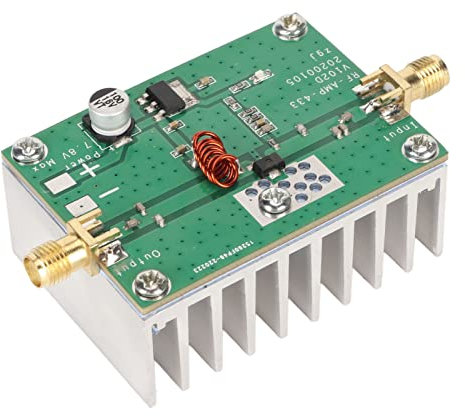 Zunate 433MHz RF Power Amplifier Board, Extended Range Module, High Efficiency, UHF Band, Coaxial Cable Connection, One Way Power Amplifier