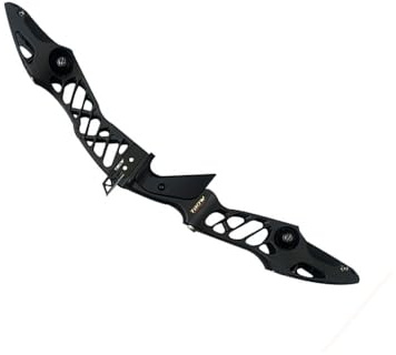 ACCMOS 25 Zoll Recurve-Bogen Riser Universal ILF-Schnittstelle H6 Recurve-Bogen Steigrohr Takedown Jagd Bogenschießen Bogen-Zubehör (Black)