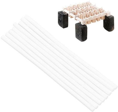 BENECREAT 8 Unids Soporte de Quema Colgante de Joyería de Cerámica, Varilla Ardiente Colgante para Horno de 10x0.35 cm, Palos Colgantes de Cerámica para Cuentas de Porcelana., Fabricación