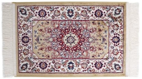 SaRani Tappeto Classico Orientale Frange Oro Arredamento Blu Bordeaux Verde (40x60 cm, Oro)