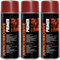 Deco Color 3 Stück ANTICORROSIVE PRIMER ROTBRAUN 400ml - Grundierung/Haftgrund für z.B. Alufelgen, KFZ, Holz, Beton uvm. (3 Dosen 400ml Grundierung Rotbraun)