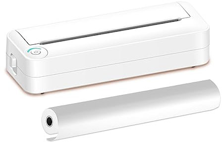 Impresora de papel portátil A4 Impresión térmica Conexión inalámbrica BT Compatible con iOS y Android Soporte de impresora de fotos móvil 210 mm de ancho para viajes al aire libre Impresión de bocetos