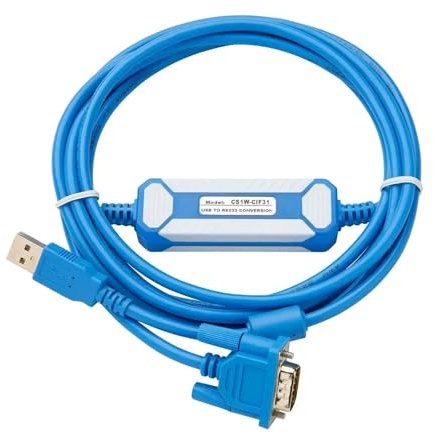 YUANFAHHH plc-kabel USB-Switch Serielles Kabel CS1W-CIF31+ USB-CIF31 USB zu R232 Optische Isolierung Programmierkabel Adapter 232 Konverter(Blue Plated Version)