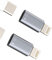 OTG Auriculares Adaptador USB C Hembra a Lightning Macho(2) Tipo C Cargador rápido Cable para iPhone 14 Pro Llave cámara Archivos certificados para Apple MFI para iPad Audio Conector Conector