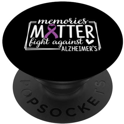 Memories Matter Fight Against Alzheimers Awareness Demenz PopSockets Klebender PopGrip