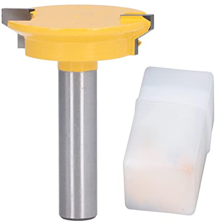 MOZUO Lock Miter Router BitRouter Bits Carbon Steel Alloy Drawers Lock Bit Woodworking Milling Cutters 1/2in Shank for Drawer Front Joint