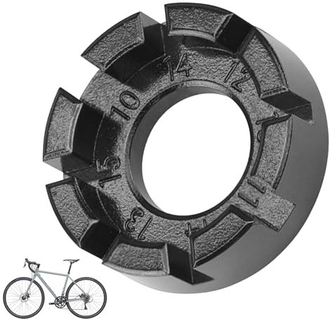 JOYIAL Speichenschlüssel Fahrrad, Fahrradspeichenwerkzeug 6 Größen 10-15, Speichenspanner, Fahrradwerkzeu, Outdoor-Werkzeug Fahrradzubehör für Fahrradspeichen Zentrieren Reparieren (Schwarz)