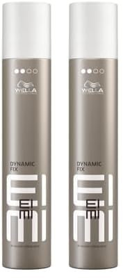 Wella EIMI Dynamic Fix Styling Spray – 45 Sekunden Haarspray für ein flexibles Styling – mit UV-Schutz-Formel und Schutz vor Feuchtigkeit und Hitze – 1 x 300 ml (Packung mit 2)