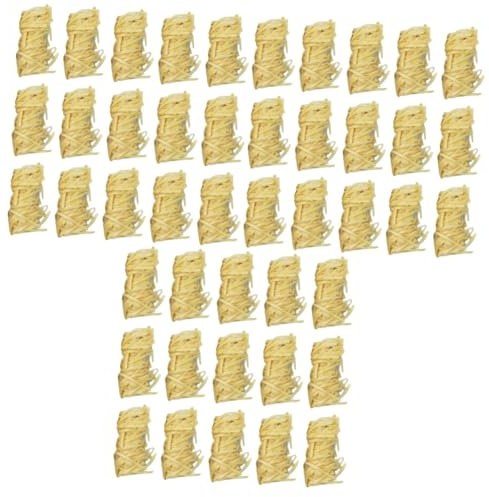 UPKOCH 4 Ensembles Rouleau Induit par Le Feu Bûches De Feu Briquet À Kérosène Briquet pour Grill Allume-feu Extérieur Briquet Barbecue Réchaud De Camping Compact Bois 32 Pièces * 4