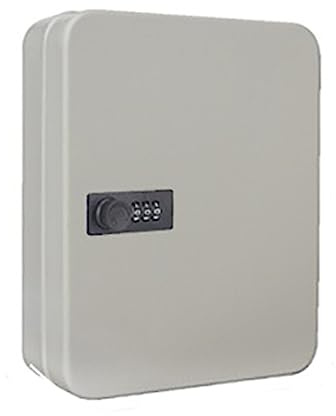 YQVEOT Safe Tresor, Zahlenschloss, Passwort, Rücksetzbarer Code, Heimschlüssel-Safe, Aufbewahrungsschrank, Organizer, Auto, Innen- Und Außenbereich, Wandmontage, Abschließbar(White)
