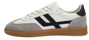 LLOYD Herren Sneaker Brava, Männer Low-Top Sneaker,Pass-Form,Design,traditionell,klassisch,x-Motion,Gore-tex,Xtra-Wide, Offwhite/Navy, 47 EU / 12 UK