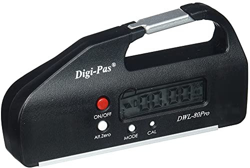 Digi-Pas DWL 80 Pro 0.05 Degree Mini Pocket-Size Digital Level/Angle Gauge/Protractor/Inclinometer