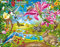 Larsen NB4 Rahmenpuzzle Blumen und Bienen 55 Teile