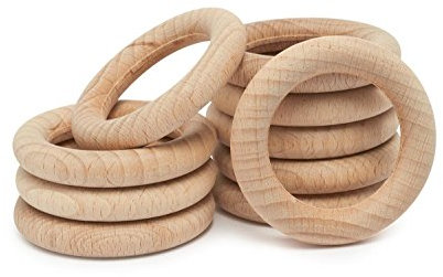 Meyercordt GmbH Holzringe natur, Ø 5,5 cm, 10 Stück