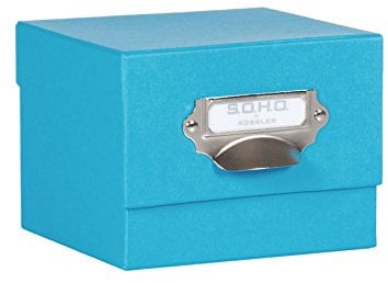 Rössler 1325452480 - S.O.H.O. Foto-Aufbewahrung- Sammelkiste, mit beschriftbarem Einsteckschild, pacific, 1 Stück