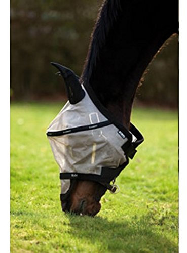 Horseware Rambo Fliegenmaske Plus, Größe:Full, Farbe:Silver/Navy