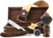 Haryali London Holzbox mit Rasierzubehör (Rasiermesser, Rasierpinsel, Abziehriemen, Schleifpaste) 5-teiliges luxuriöses Set.
