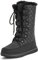 Polar Boot Damen Hoch Dauerhaft Kunstpelz Winter Regen Schnee Wasserdicht Draussen Kalb Stiefel - 4 - BLK37 AYC0533